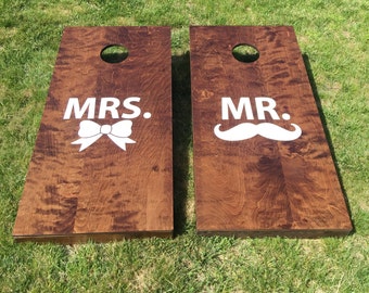 Wooden Corn Hole Game Mr and mrs cornhole Etsy 29 Wooden Corn Hole Game Mr and mrs cornhole Etsy 29