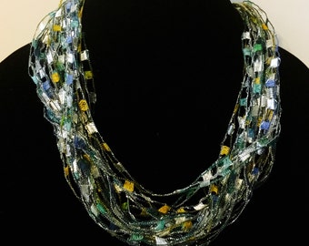 Lace necklace bib necklace