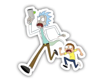 Rick and Morty TV Show Inspired Vinyl Decal Sticker