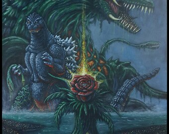 GODZILLA VS BIOLLANTE (1989) - 12x18 print