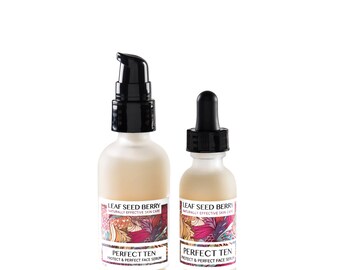 Perfect Ten Antiaging Serum, Organic Face Serum, Vitamin C Serum, Facial Serum, Anti Wrinkle Serum, Anti-Aging Serum Face Care