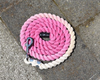 pink ombré leadrope // 6’//ombré pink // equine leader
