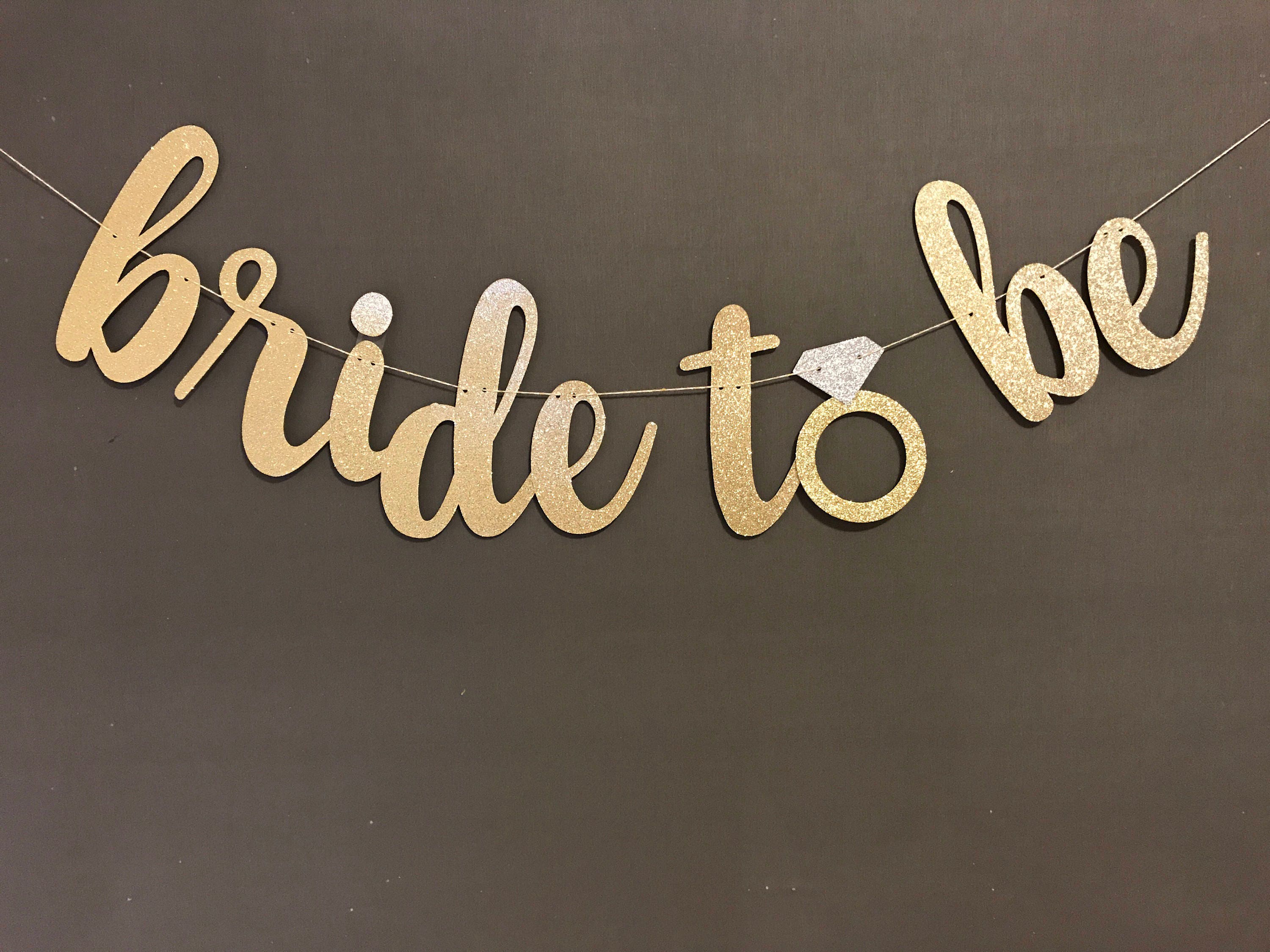 Bride to be Banner/ Bachelorette Party/ Bridal Shower/ Party