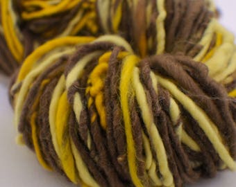 SALE: Bulky handspun yarn, Thick and Thin Yarn, Art Yarn, knitting supplies crochet supplies