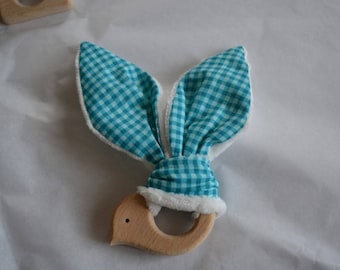 bunny ears teething ring