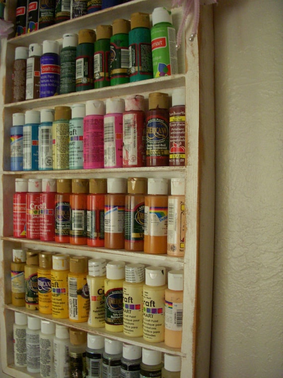 Wall Organizer Craft Paint Shelf Storage Sewing Room