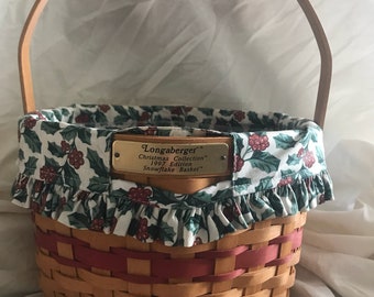 Vintage Longaberger Holiday Basket