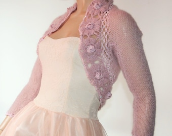 Wedding Bridal Bolero Shrug Lace Crochet Shrug Boleros Mohair
