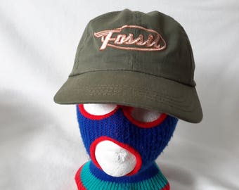 Vintage Fossil Sunglasses snapback olive hat