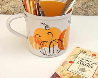 Pencil holder, planter, Cup "October"
