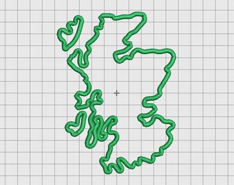 Scotland Country Applique Embroidery Design in 4x4 and 5x7 Sizes