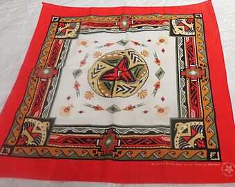 Vintage Cotton Blend Bandana Free shipping #099