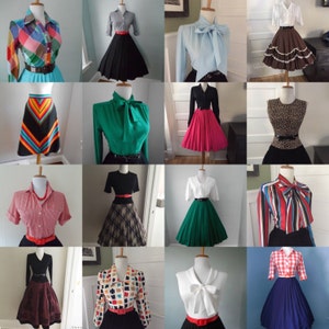 Cheap Womens Vintage Clothing / Bulk Vintage / Vintage Clothing Lot / Wholesale Vintage Clothing / Vintage Blouse / Vintage Skirt 10 for 99