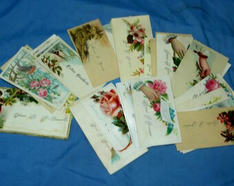 32 Vintage Victorian Business Calling Cards, CC8