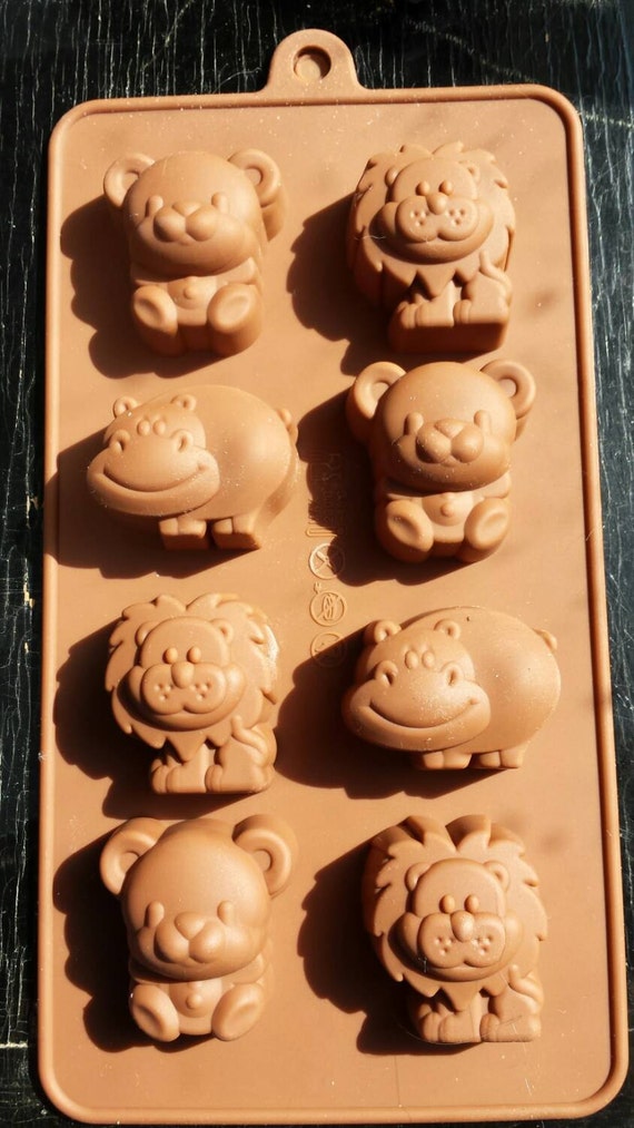 Animal silicone mold circus mold safari mold fondant
