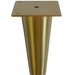 Metal Furniture Leg, Metal Feet,6.5"H, Tapered Brass or Brushed Satin Finish, Unique, Modern DIY Made Affordable 4pc