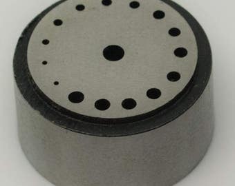 Mini small rivet riveting stake round 16 holes jewellers watchmaking block tool