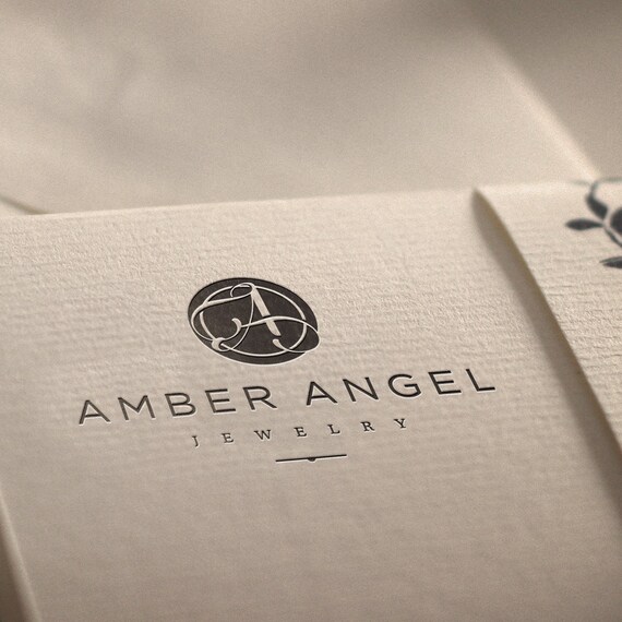 OOAK Logo, Custom Boutique Logo, Jewelry Logo Design, Elegant Logo, Luxury Logo, Feminine Logo, Business Stamp Logo, Circle Logo, Logo