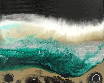 acrylic abstract water-scape