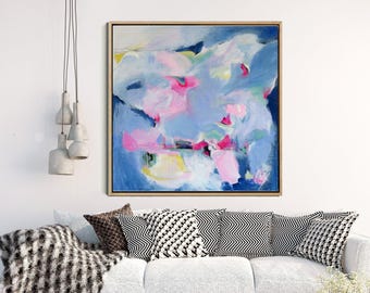 Original Art, Blue Abstract Painting, Abstract Canvas Painting, Modern Art, Contemporary Art, Abstract Wall Art, Wall Decor, Wall art