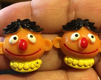 Ernie Sesame Street Stud Earrings AL34