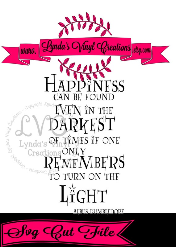 Download Dumbledore Quote SVG digital download cut file