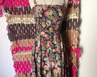 Scarlett vintage floral smocked sundress