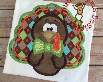 Boy Turkey Version 2 Applique
