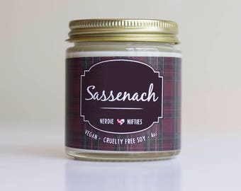 Sassenach-- Outlander Inspired Soy Candle (4 oz)