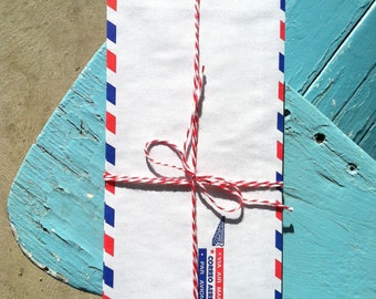 Vintage Air Mail Envelopes Bundle of 12, Par Avion, Correo Aereo
