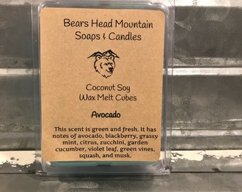 Avocado Wax Melt Cubes (1) 6 Cube Package