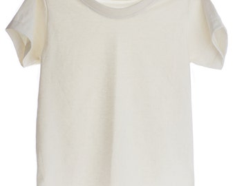 Plain T-shirt 100% Organic Cotton and Non-Toxic for Kids