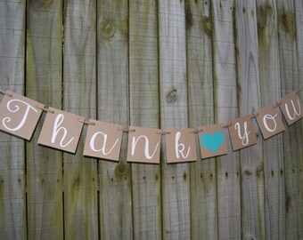 Wedding Banner - THANK YOU Banner Engagement Party Decoration - Photo Prop
