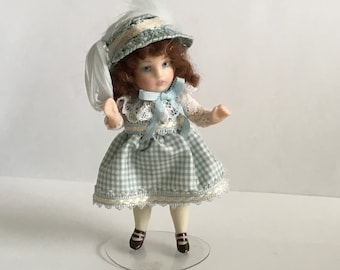 Wonderful 3” Bisque doll artist made