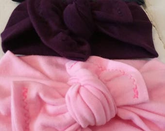 Stretchy top knot headband