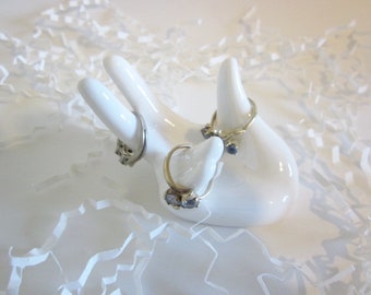 Ring dish, jewelry holder, Cubicle decor, air planter, Desk decor