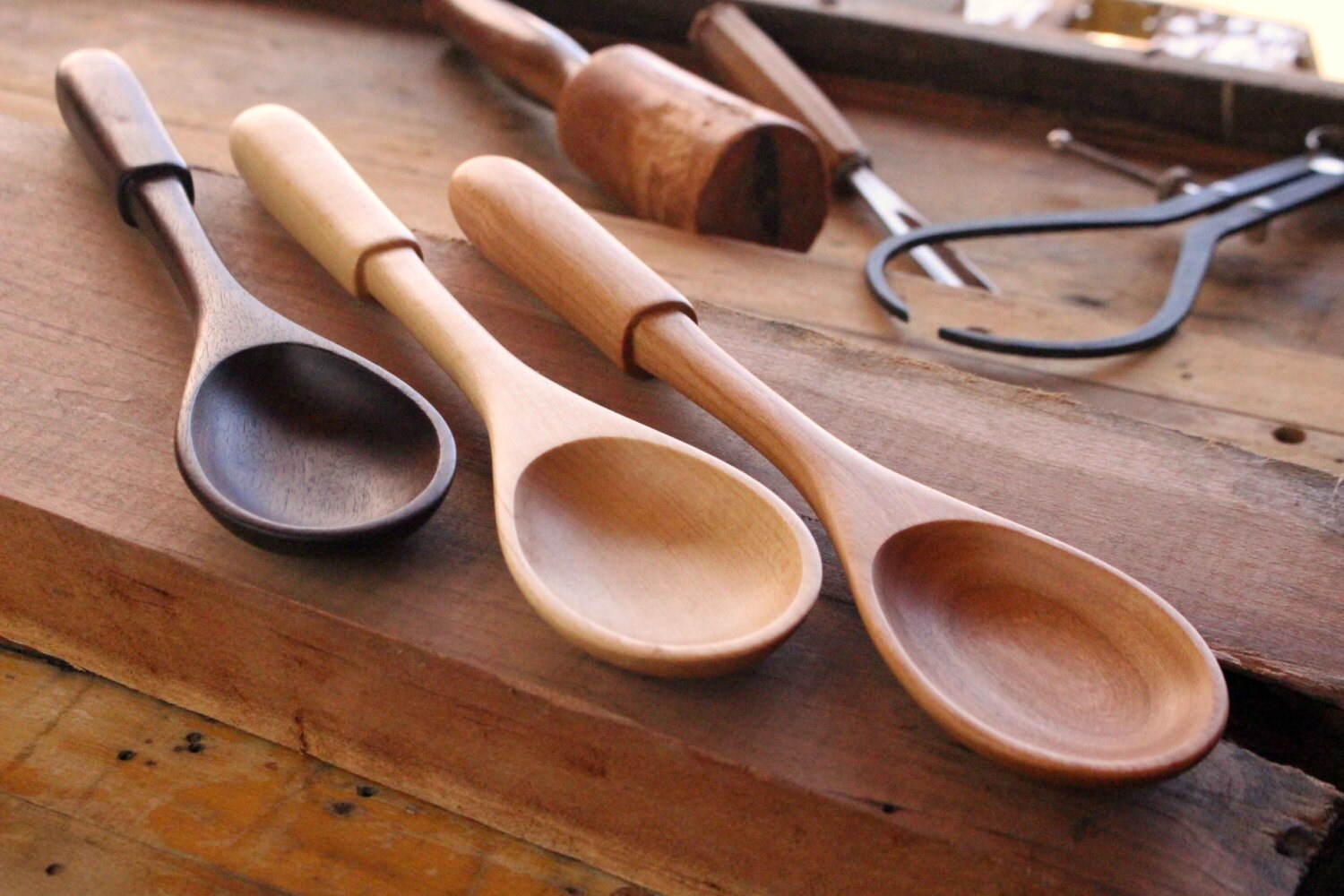 Handmade Wooden Spoon Reproduction From A Vintage Spoon That   Il Fullxfull.1062476388 B462 