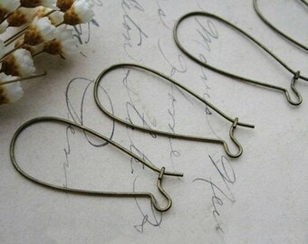20 supports 24x11mm Bronze hook earrings