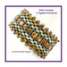 SuperDuo Pattern for Beaded Bracelet, Czech 2 Hole Tile Beadweaving Tutorial