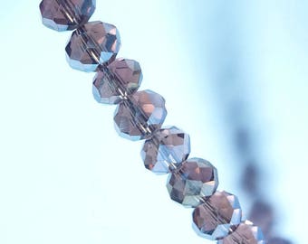 25 beads 4mm iridescent purple swarovski crystal