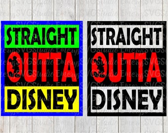 SVG File for Mickey Straight Outta Disney