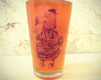 Philadelphia Fanatic -- Paul Carpenter Art -- Pint Glass