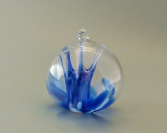 Blue and White Witch Ball