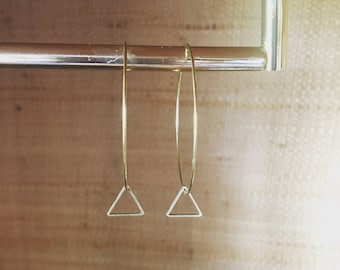 Geometric hoop earrings