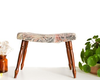 Vintage footstool, small bench