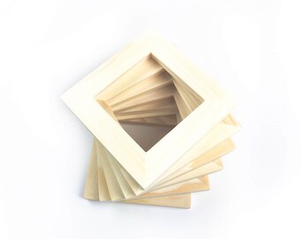 4x4 Bulk Unfinished Wood Frames - - Wholesale 4x4 Picture Frames, Unfinished Frames | Open wood frames