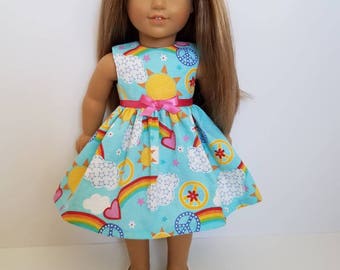 18 Inch Doll-American Girl Dress: Sunshiny day