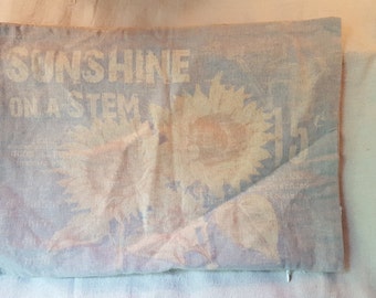 Handmade Pillow Cover, Sunflowers