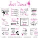 Just Dance Fabric Panel, Dance Fabric, Ballerina Fabric, Dance Panel, Dance Quilt, Ballerina Quilt, Dance Material