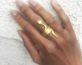 10K Gold Snake Ring / Gold ring / Gold snake ring /snake ring/ serpent ring / gold plated ring / ring / boho jewelry